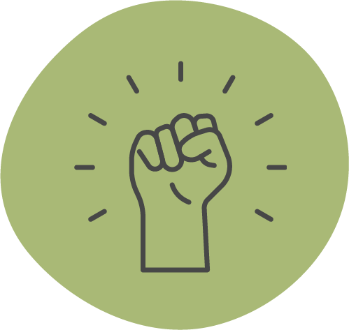 יד שמראה חוזק