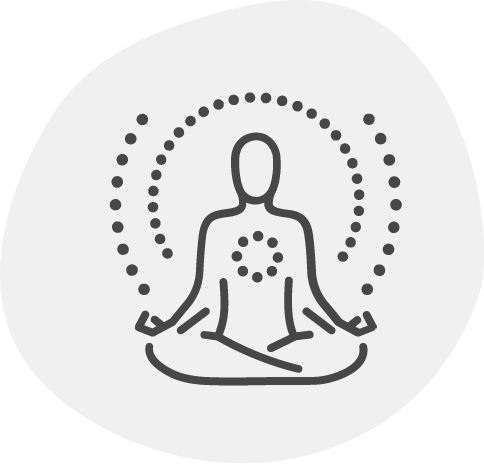 אדם יושב במדיטציה