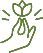 יד מחזיקה פרח