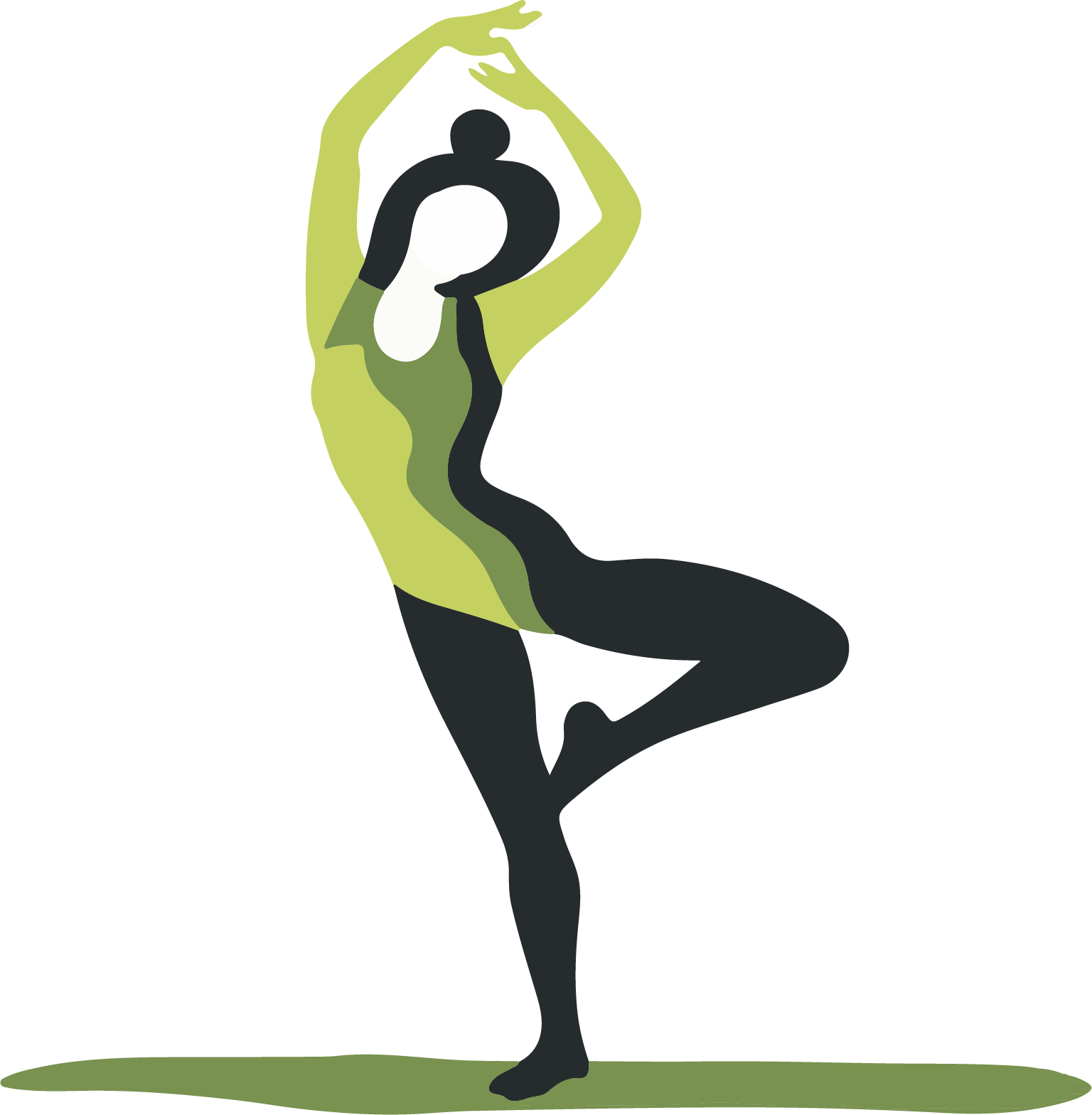 אישה עושה יוגה